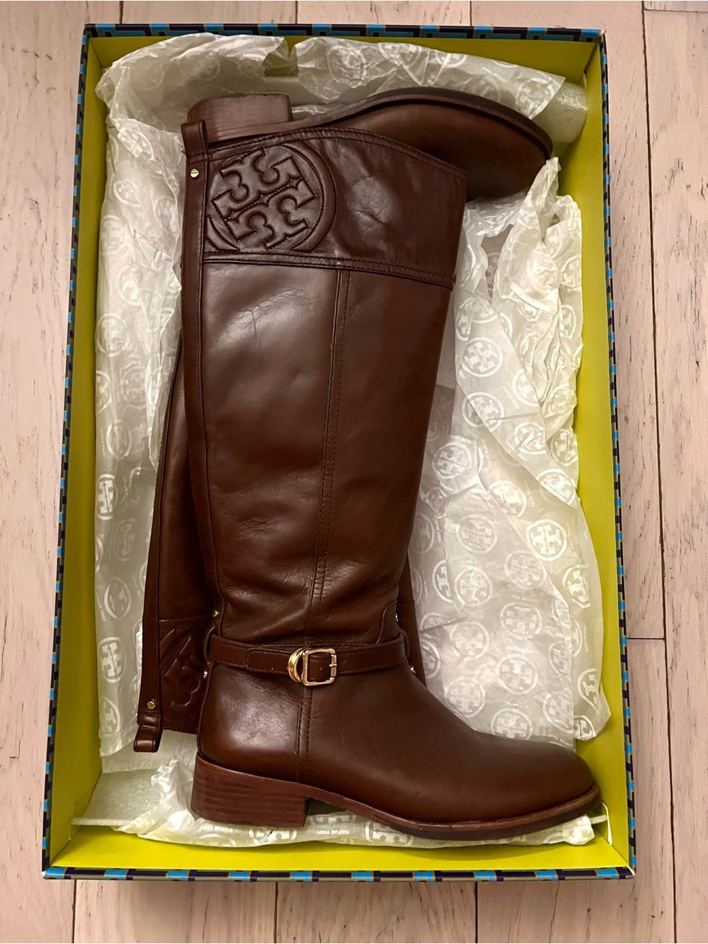 Tory Burch Almond Marlene Riding Boots
